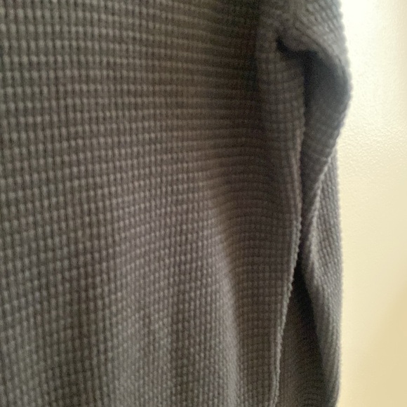 NWT Banana Republic Men's Cotton Waffle-Knit Half-Zip Sweater Black Size Large - Picture 6 of 11